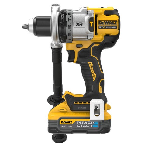 Дриль-шурупокрут акумуляторний безщітковий ударний DeWALT DCD1007H2T - фото 1