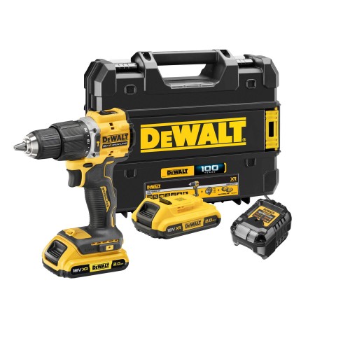 Дрель-шуруповерт 100 YEARS DeWALT DCD100YD2T