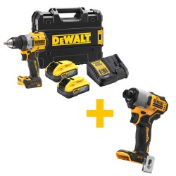 Дрель-шуруповерт аккумуляторная бесщеточная + подарок DeWALT DCD800H2T+DCF840N