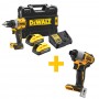 Дриль-шуруповерт аккумуляторна безщіткова + подарунок DeWALT DCD800H2T+DCF840N