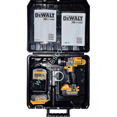 Дрель-шуруповерт аккумуляторная безщеточная ударная DeWALT DCD985M2 — Уценка - фото 1
