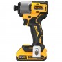 Шуруповерт ударний акумуляторний безщітковий DeWALT DCF840D2T (DCF840D2T) - фото 5 Шуруповерт ударний акумуляторний безщітковий DeWALT DCF840D2T (DCF840D2T) - фото 5