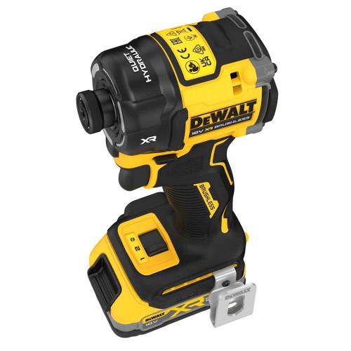 Шурупокрут ударний гідравлічний акумуляторний безщітковий DeWALT DCF870E2T - фото 5