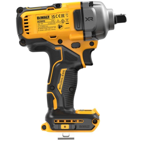 Гайковерт ударний акумуляторний безщітковий DeWALT DCF892N (DCF892N) - фото 3 Гайковерт ударний акумуляторний безщітковий DeWALT DCF892N (DCF892N) - фото 3