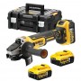 Шліфмашина кутова акумуляторна безщіткова DeWALT DCG405P3 (DCG405P3)