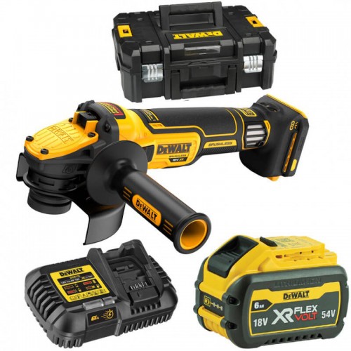 Шлифмашина угловая аккумуляторная бесщеточная DeWALT DCG409VST1 (DCG409VST1) - фото 1