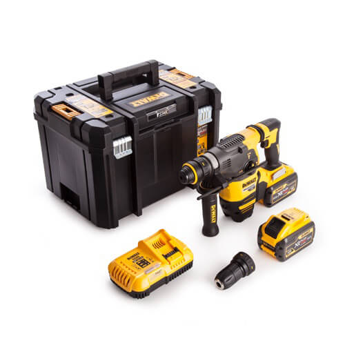 Перфоратор аккумуляторный бесщеточный SDS-Plus DeWALT DCH334X2 (DCH334X2) - фото 2