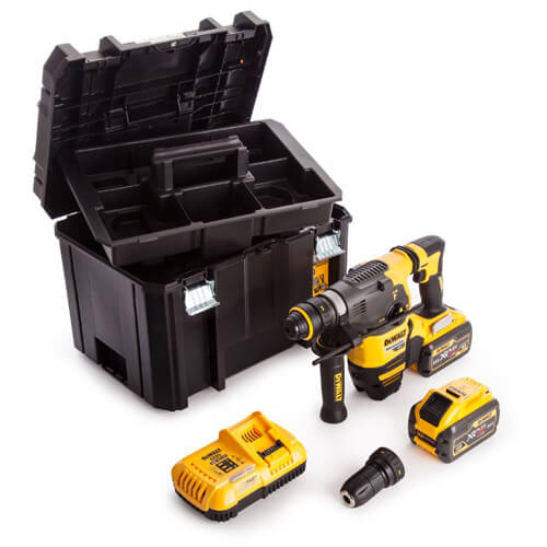 Перфоратор аккумуляторный бесщеточный SDS-Plus DeWALT DCH334X2 (DCH334X2) - фото 3