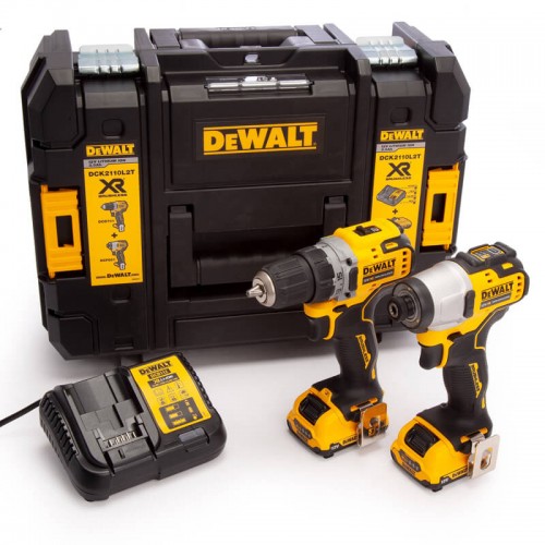 Набор аккумуляторных инструментов DeWALT DCK2110L2T (DCK2110L2T) - фото 3