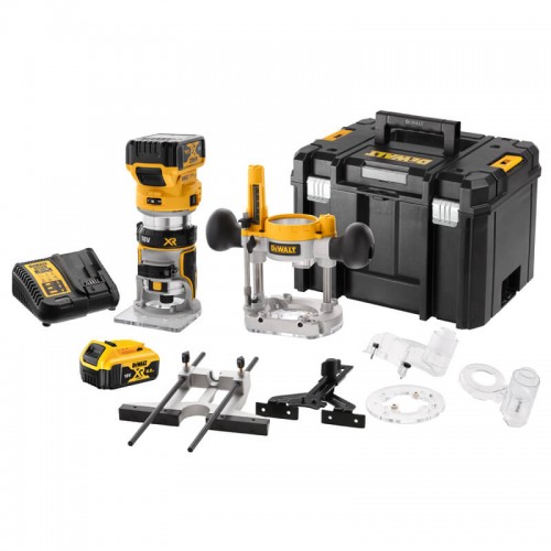 Фрезер аккумуляторный бесщеточный DeWALT DCW604P2 (DCW604P2) - фото 1