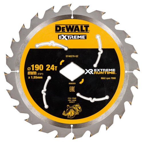 Диск пильный XR FLEXVOLT EXTREME c ромбовидной посадкой DeWALT DT40270