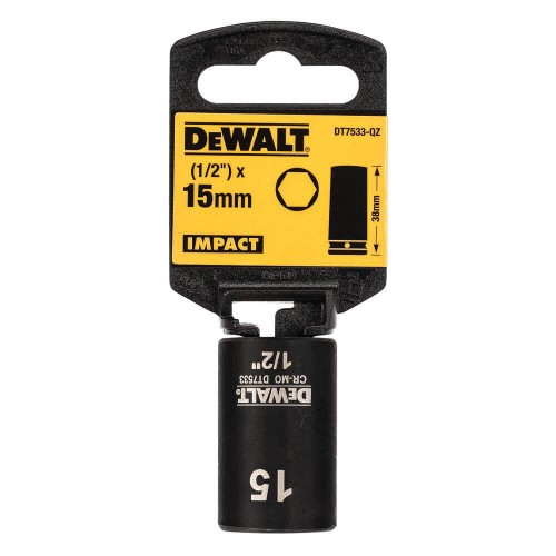 Головка торцевая ударная короткая IMPACT DeWALT DT7533 - фото 1