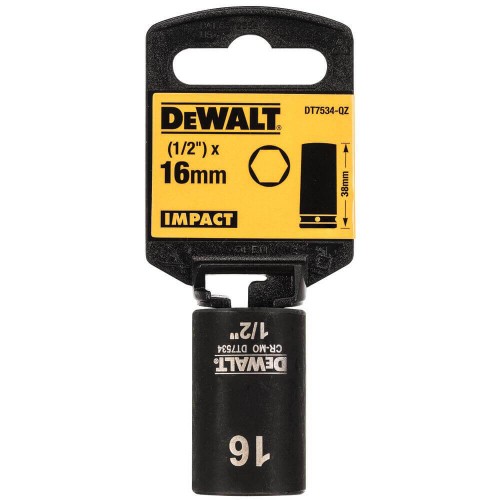 Головка торцева ударна коротка IMPACT DeWALT DT7534 - фото 1