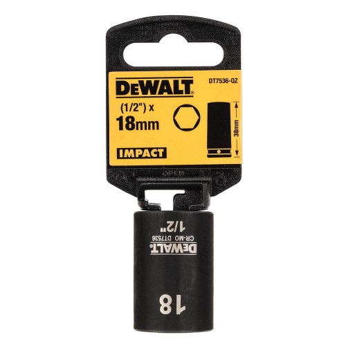 Головка торцевая ударная короткая IMPACT DeWALT DT7536 - фото 1
