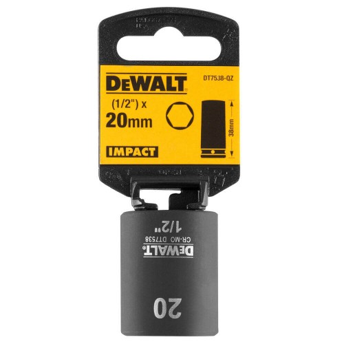 Головка торцева ударна коротка IMPACT DeWALT DT7538 - фото 1