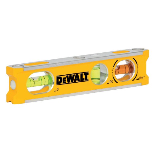 Рівень BILLET TORPEDO з алюмінію довжиною 165 мм з 3 капсулами і магнітами DeWALT DWHT42525-0 - фото 1